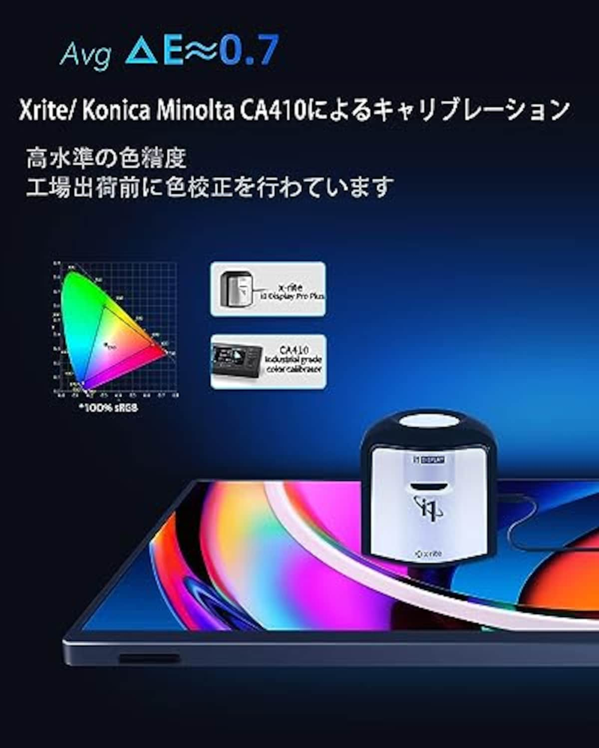  Intehill モバイルモニター 4k 13.4 インチ IGZOスクリーン 黄金比16:10、3840x2400で 超軽量、超薄型 ミニPC・ノートPC用ハイエンドポータブルモニター U13NA画像2 