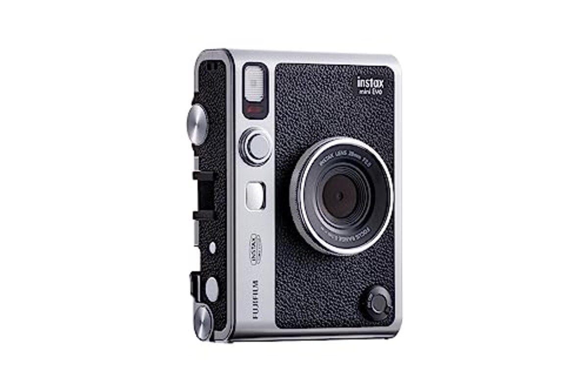  富士フイルム FUJIFILM チェキ Evo ハイブリッドインスタントカメラ instax mini Evo ブラック INS MINI EVO BLACK C + instax mini Evo カメラケース ブラック画像2 