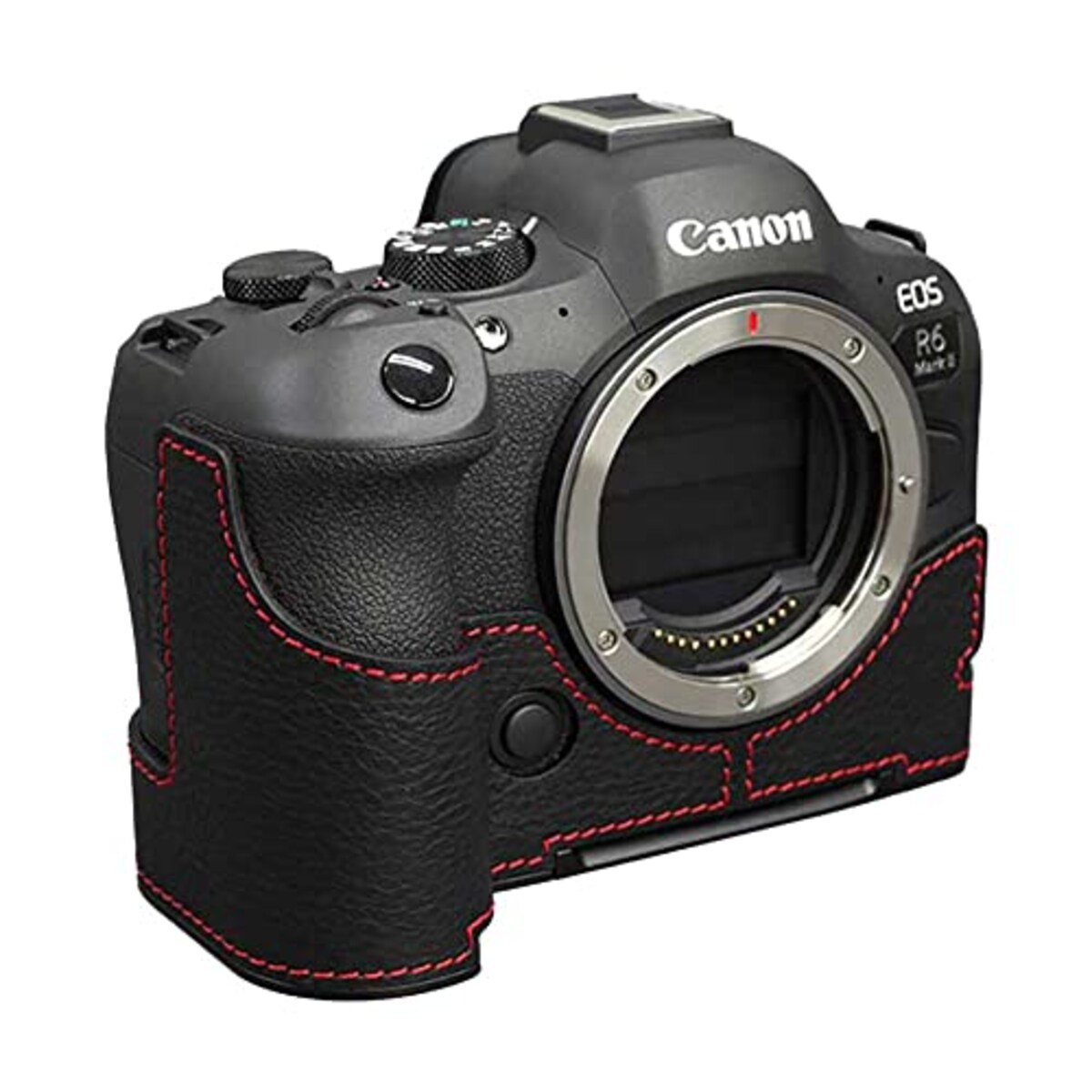 カメラケース Lims リムズ Canon EOS R6 Mark II 専用 イタリアンレザー カメラケース Black ブラック おしゃれ かっこいい 高級 牛革 ケース メタルプレート バッテリー交換可能 キャノン キヤノン イオス CN-EOSR62BK LIM'S lims リムズカメラケース 日本正規販売店 (Black)