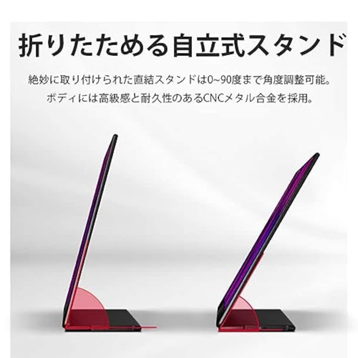  モバイルモニター 144Hz EHOMEWEI 15.6インチ 2K ゲーミングモニター 1ms 2560x1440 非光沢 DCI-P3 デジタルシネマ規格 FreeSync IPS液晶 軽量 薄型 スピーカー内蔵 iPhone/PS4/PS5/XBOX/Switch/PC/Mac対応 ケース付 メーカー3年保証 LQG-156NW画像5 