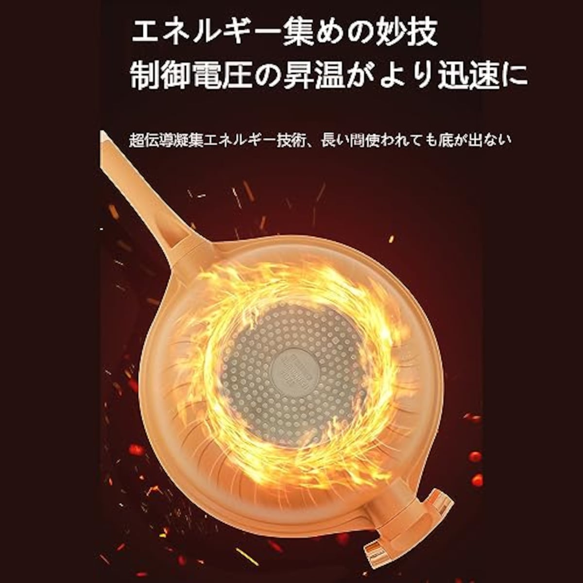  陶土くっつかないフライパン フライパン フライパン くっつかない 軽量 手入れが簡単 熱ムラなし こびりつかない 軽煙少油 快適に調理できる 耐磨耗性 耐高温 オール熱源対応 (32 cm蓋付き+蒸籠送りシリカゲルシャベル)画像5 