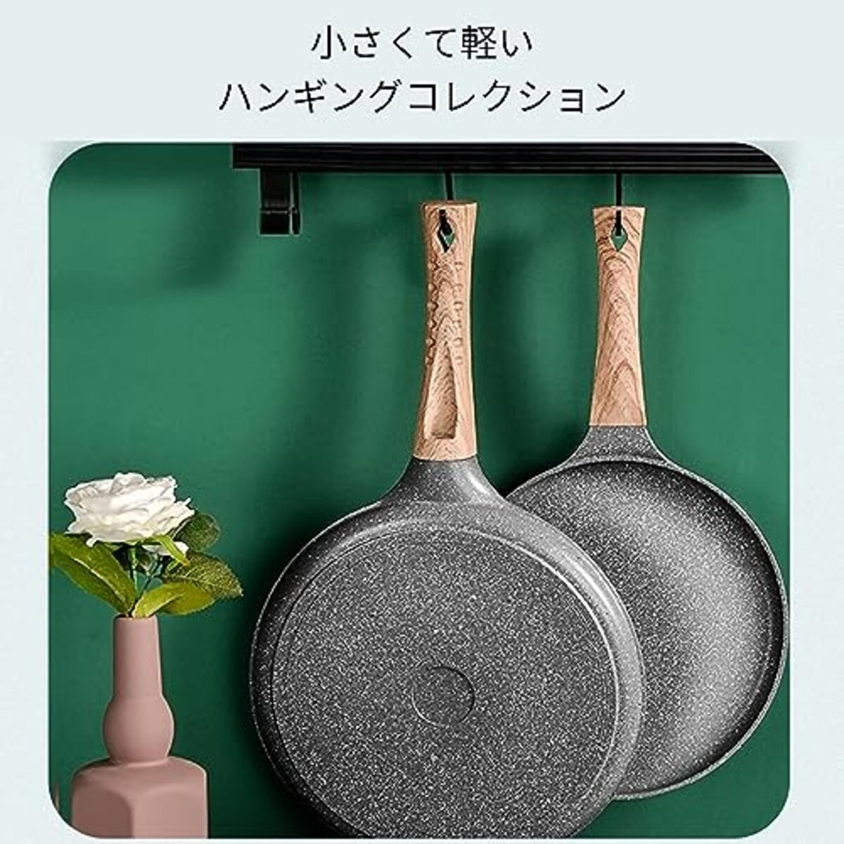  フライパン 片手鍋 焦げ付かない なべ ノンスティック フライパン お手入れ簡単 鍋 クレープ用フライパン 卵焼き用フライパン キッチン用品 ガスコンロ 電磁調理器に適する 20cm画像2 