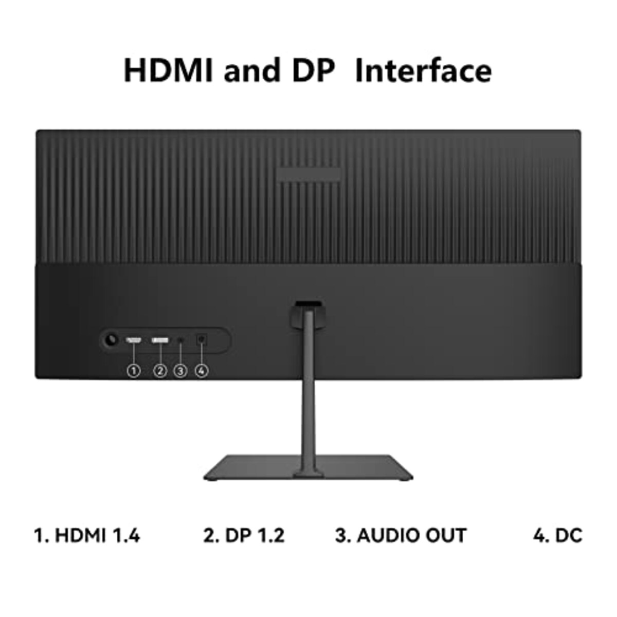  INNOCN 23.3型ワイドスクリーンモニター、21:9 FHD(2560×1080)ディスプレイ、99%sRGB、4000:1コントラスト比、HDMI、DP、ウルトラワイド、ブラック画像6 