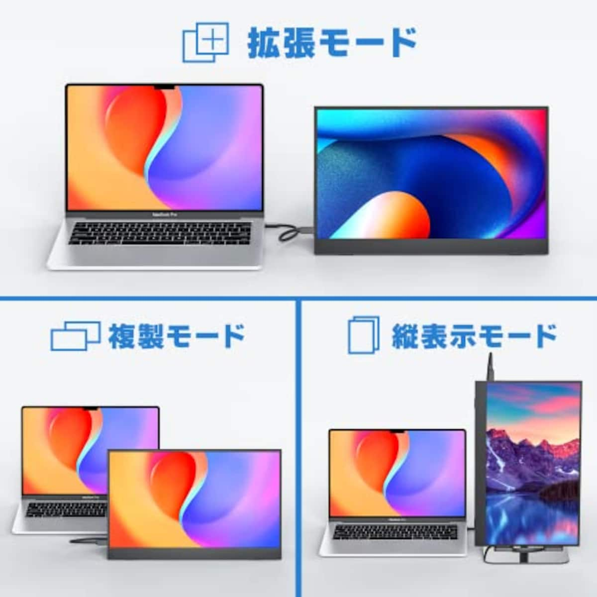  モバイルモニター 15.6インチ kksmart 144hz高速応答 FHD(1920*1080) 100%sRGB広色域 超軽量600g 狭額縁 モバイルディスプレイ ゲームモニター スピーカー内蔵 HDRモード対応 スタンドカバー付き 非光沢IPSパネル USB Type-C/mini HDMI PS4/PS5/XBOX/Switch/PC/Macなど対応 XL-156H画像6 