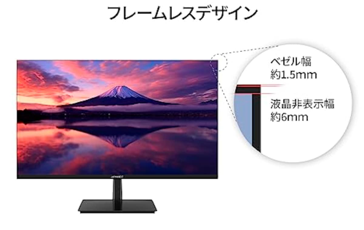  【Amazon.co.jp限定】JAPANNEXT 27インチ WQHD(2560 x 1440) 液晶モニター JN-i270WQHDR HDMI DP sRGB 100%画像8 