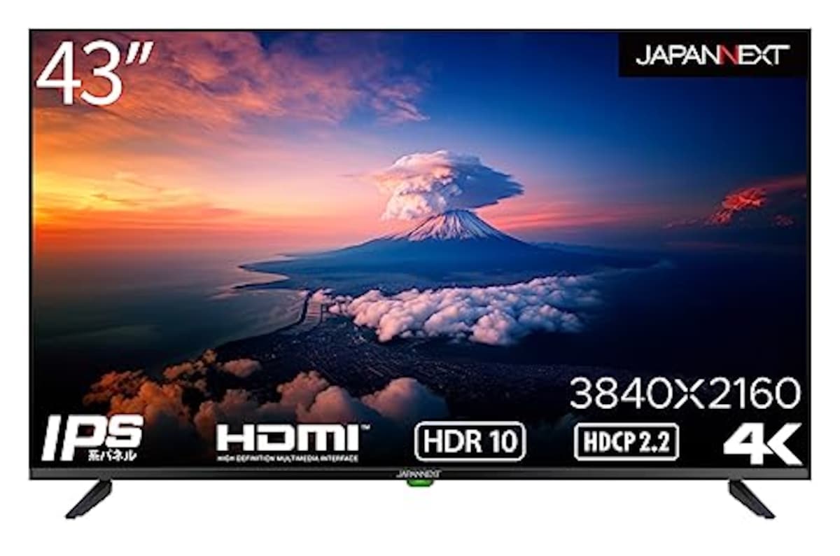 【Amazon.co.jp限定】JAPANNEXT 43インチ 大型4K(3840x2160)液晶ディスプレイ JN-i432TUR HDR対応 HDMI USB再生対応 サイネージ