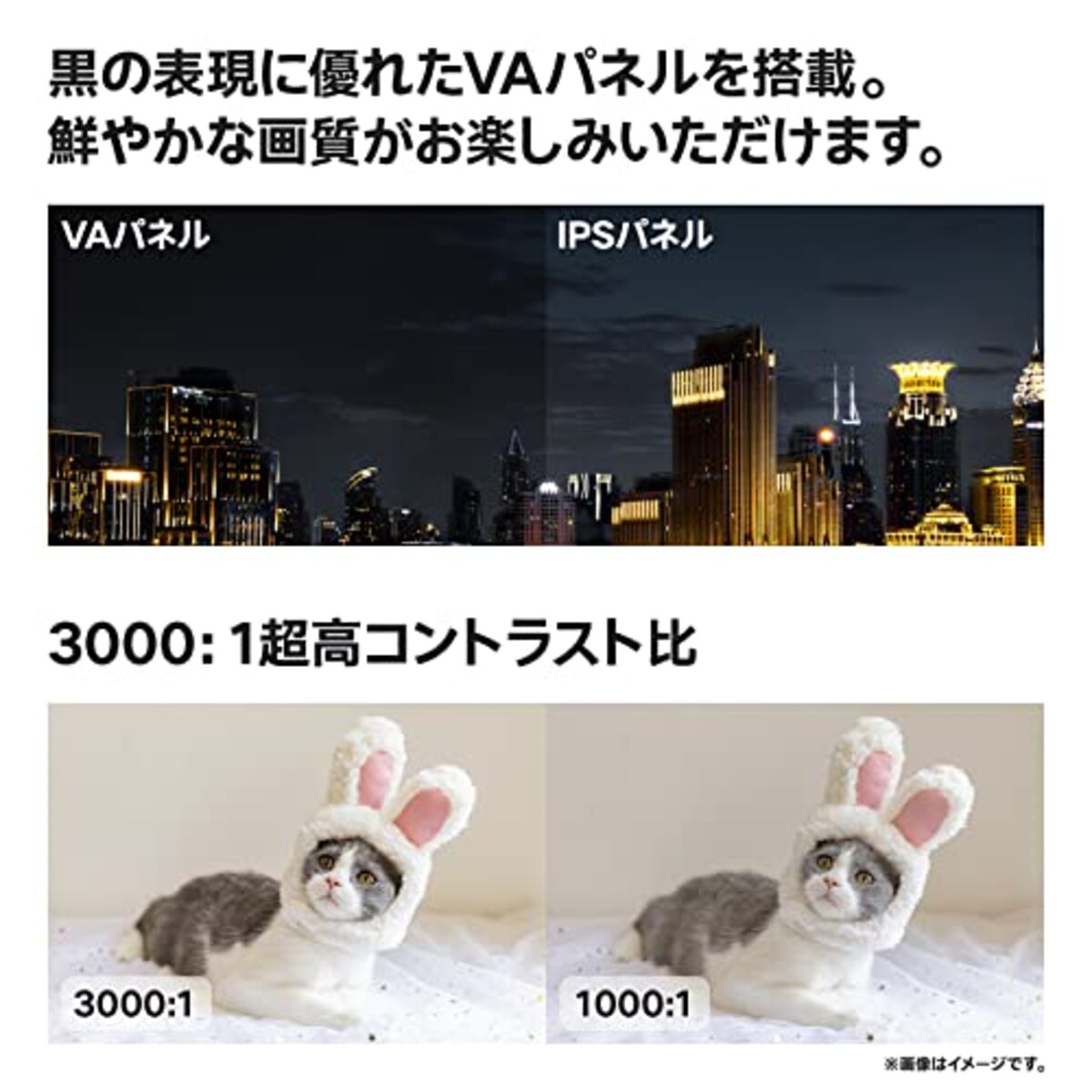  KOORUI 24インチ モニター ディスプレイ VA非光沢 FHD 最大100Hz VESA対応 ブルーライト軽減 フリッカーフリー フレームレス HDMI 1.4/VGA スピーカー搭載画像4 
