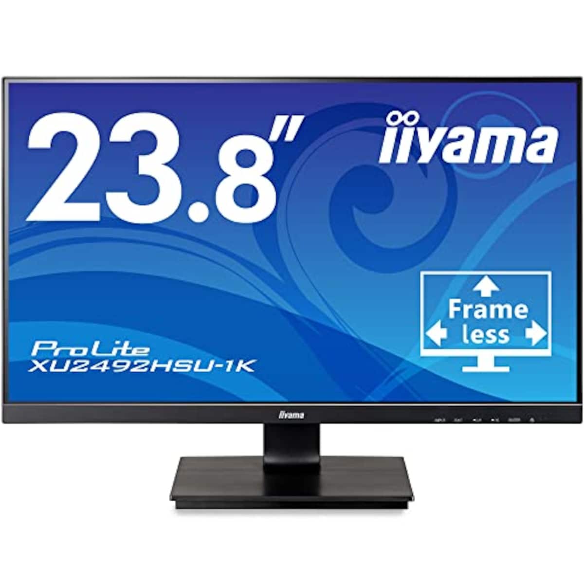 マウスコンピューター iiyama モニター ディスプレイ 23.8インチ フルHD IPS方式 角度調整 HDMI DisplayPort D-Sub USB2.0×2 全ケーブル付 3年保証 国内サポート XU2492HSU-B1K