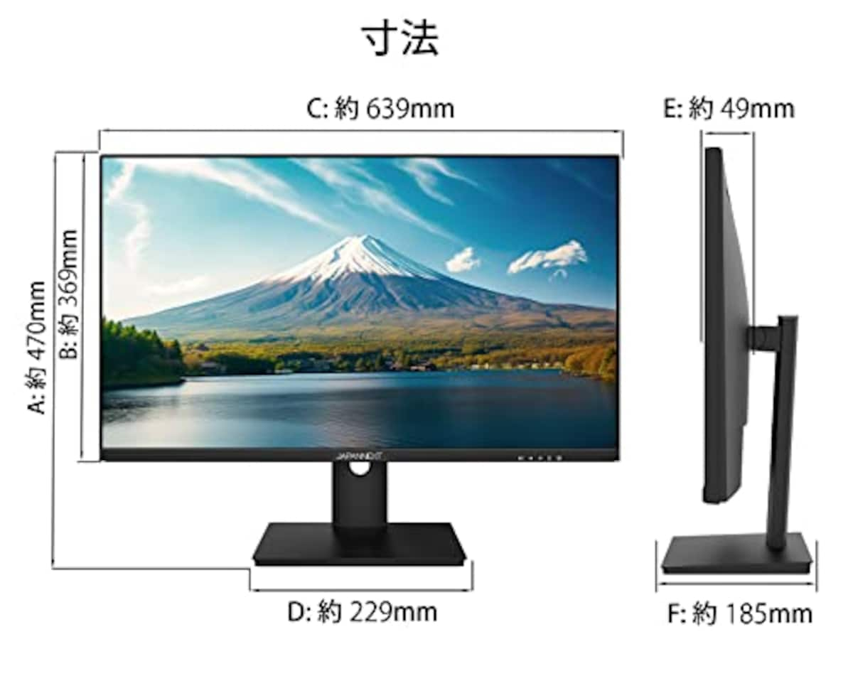  【Amazon.co.jp限定】JAPANNEXT 28型 IPS 4K液晶モニター USB Type-C(最大65W給電対応） JN-i282URC65W HDMI DP KVM機能 PIP/PBP機能対応 sRGB100% DCI-P3 90%画像6 