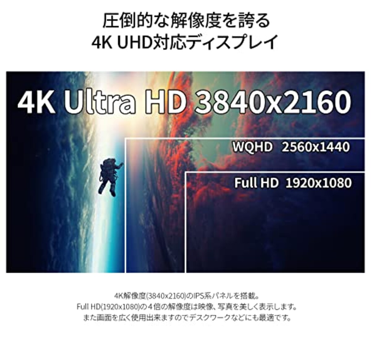  JAPANNEXT 28インチ IPSパネル 4K(3840x2160)液晶モニター HDR対応 JN-IPS2802UHDR HDMI DP sRGB100% PIP/PBP対応画像8 
