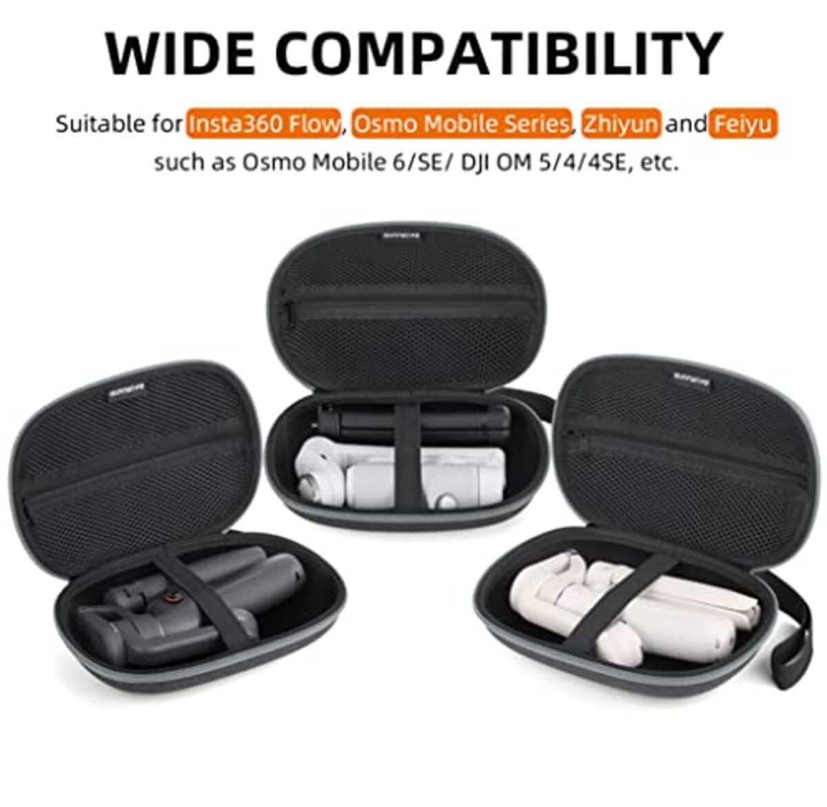  TMOM Insta360 Flowケース bag 収納ケース 耐衝撃 汚れ 旅行用 全面保護 軽量 携帯便利 DJI OM6/OM5/SE/OM4/OM4 SE 用 収納ケース Insta360 Flow アクセサリー画像6 