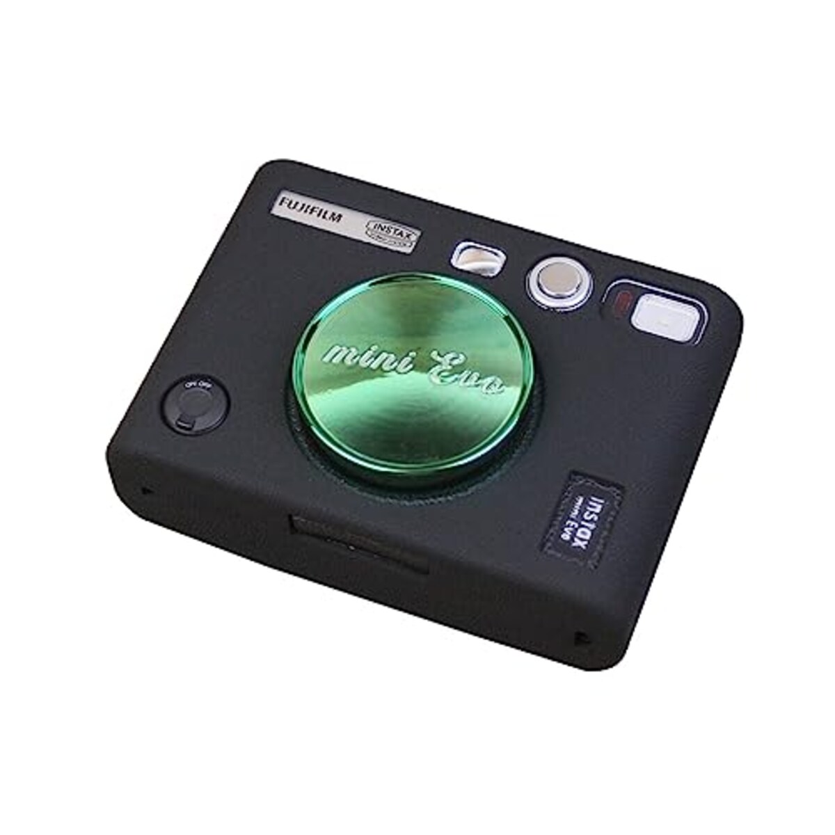  For FUJIFILM Instax Mini Evo ケース FUJIFILM Instax Mini Evo カバー AUDASO シリコン製 軽量 耐衝撃 ソフト 旅行 全身防振耐落下 FUJIFILM Instax Mini Evo用 保護カバー(ブラック)画像2 