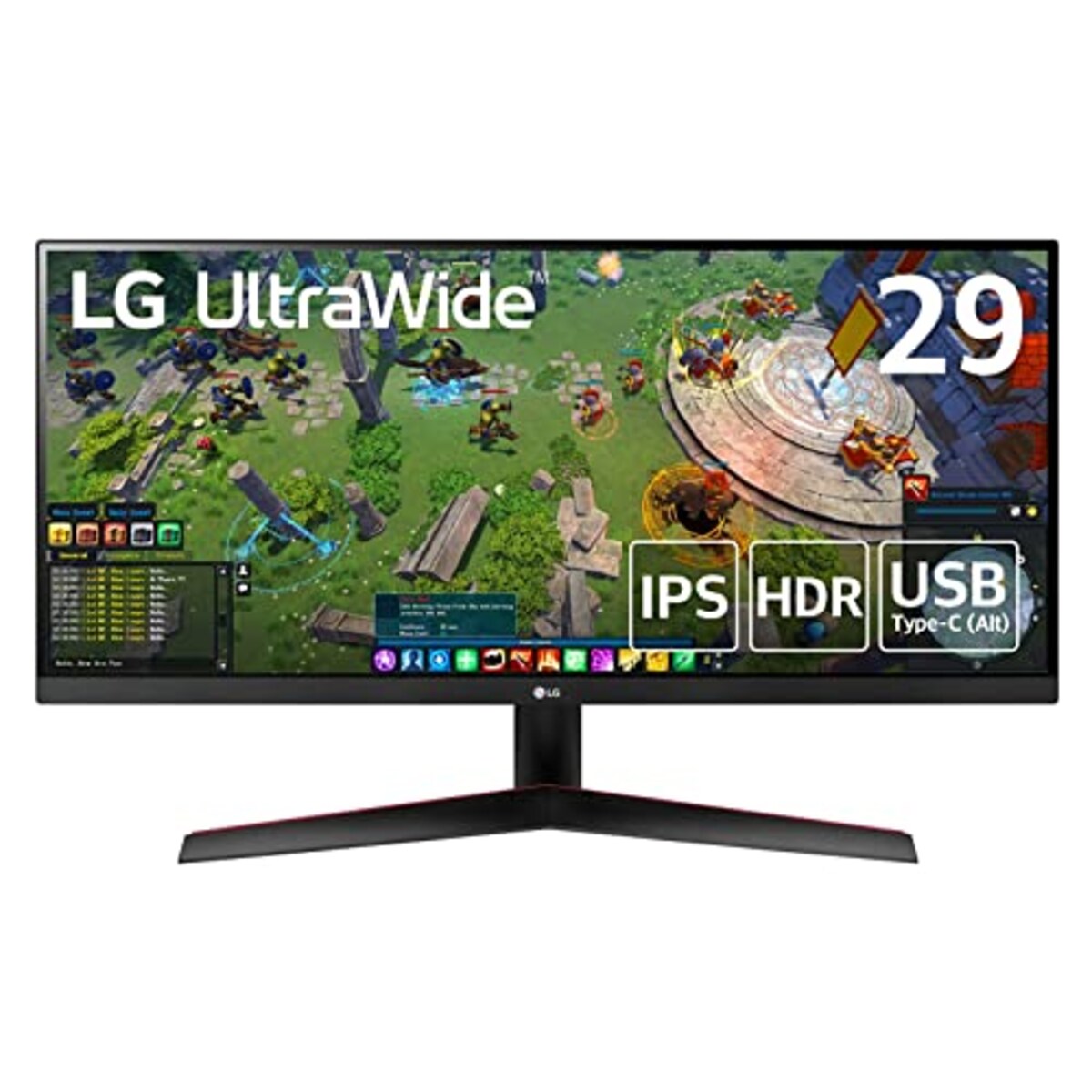 【Amazon.co.jp 限定】LG ゲーミング モニター 29WP60G-B 29インチ / 平面ウルトラワイド(2560X1080) / IPS非光沢/HDR/FreeSync/USB Type-C(Alt)、DisplayPort、HDMI / 3年安心・無輝点保証