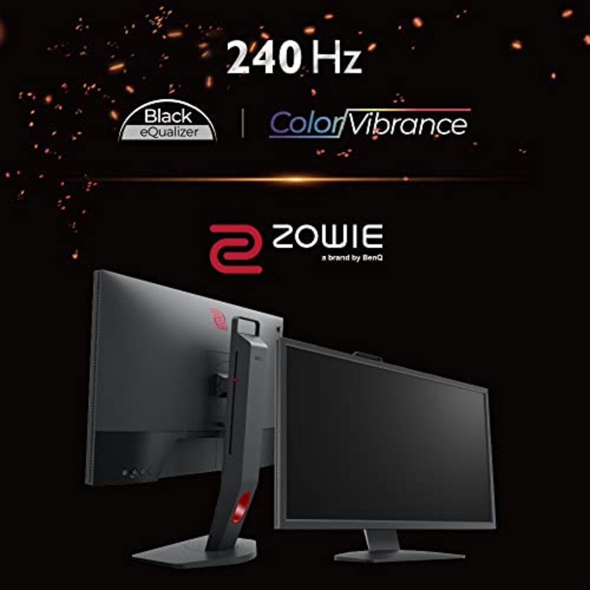  BenQ ZOWIE ゲーミングモニター XL2540K 24.5インチ 240Hz フルHD 高速応答速度/Black eQualizer/Color Vibrance/HDMI2.0 x3, DisplayPort1.2 x 1 4系統入力/スウィーベルおよび高さ調整機能画像7 