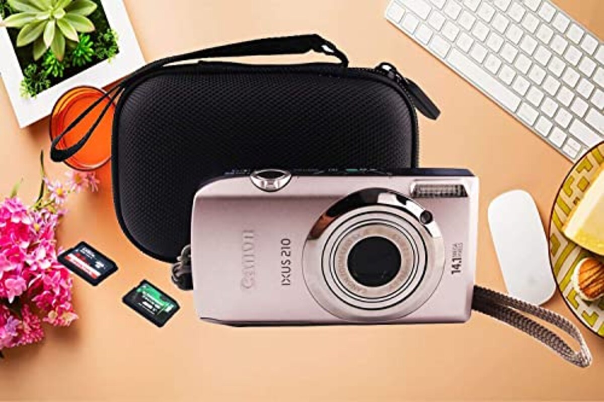  Canon IXY650 IXY200 IXY180 IXY210 デジタルカメラ 専用収納ケース-WERJIA(黒)画像6 