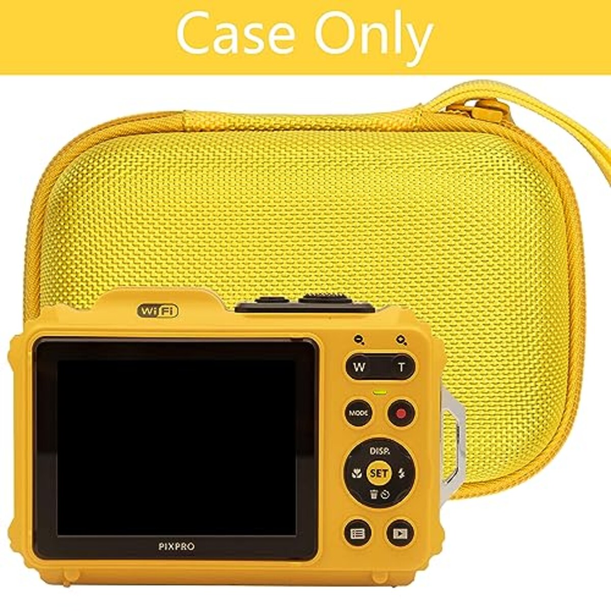  【Aenllosi 専用収納ケース】互換品 Kodak PIXPRO WPZ2 コダック コンパクトデジタルカメラ イエロー（ケースのみ）画像4 