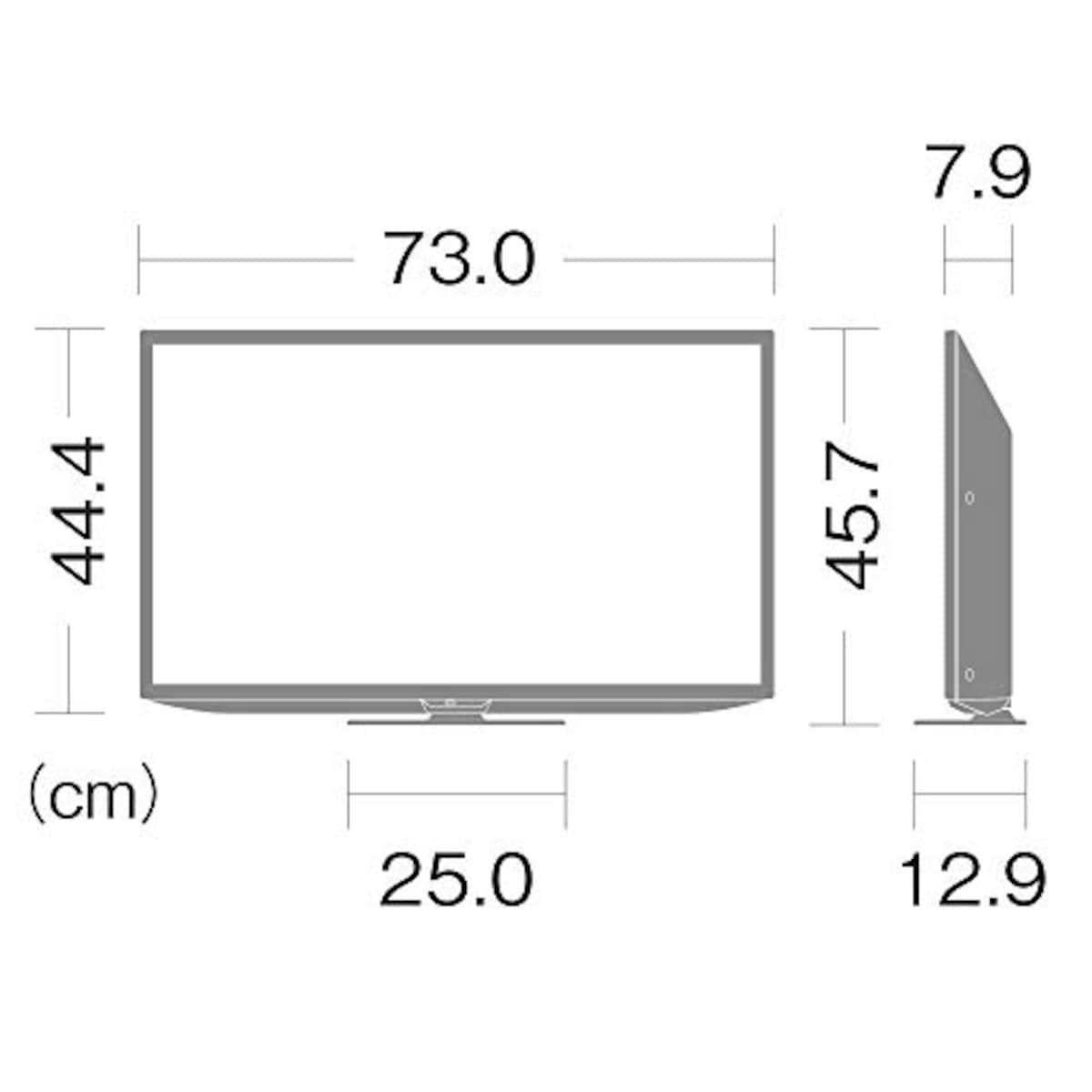  シャープ(SHARP) 32V型 液晶 テレビ AQUOS 2T-C32DE-B ハイビジョン 外付けHDD裏番組録画対応 2021年モデル ブラック画像2 