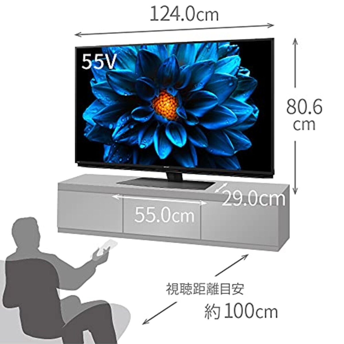  シャープ 55V型 4K 液晶 テレビ AQUOS 4T-C55DN1 N-Blackパネル 倍速液晶 Android TV (2021年モデル)画像2 