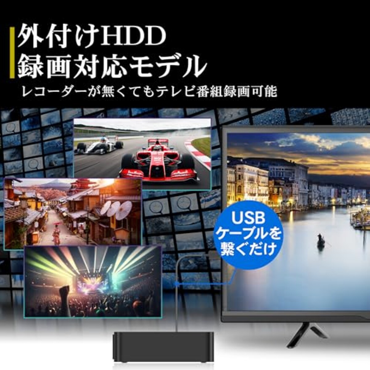  テレビ 24型 23年 グーグル tv 音声検索 地デジ Wチューナー ユーチューブ プライムビデオ HDD録画対応 国内メーカー FFF IRIE FFF-TV24WG画像9 