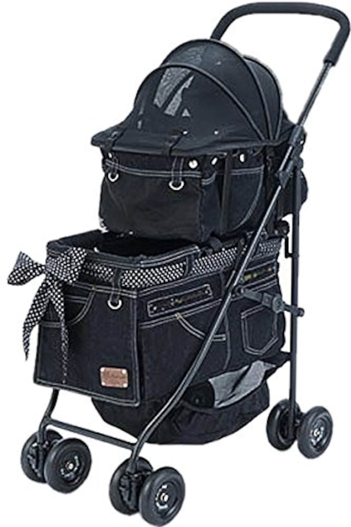 Mother Cart Mini マザーカート デニムブラックフレーム上下セット 