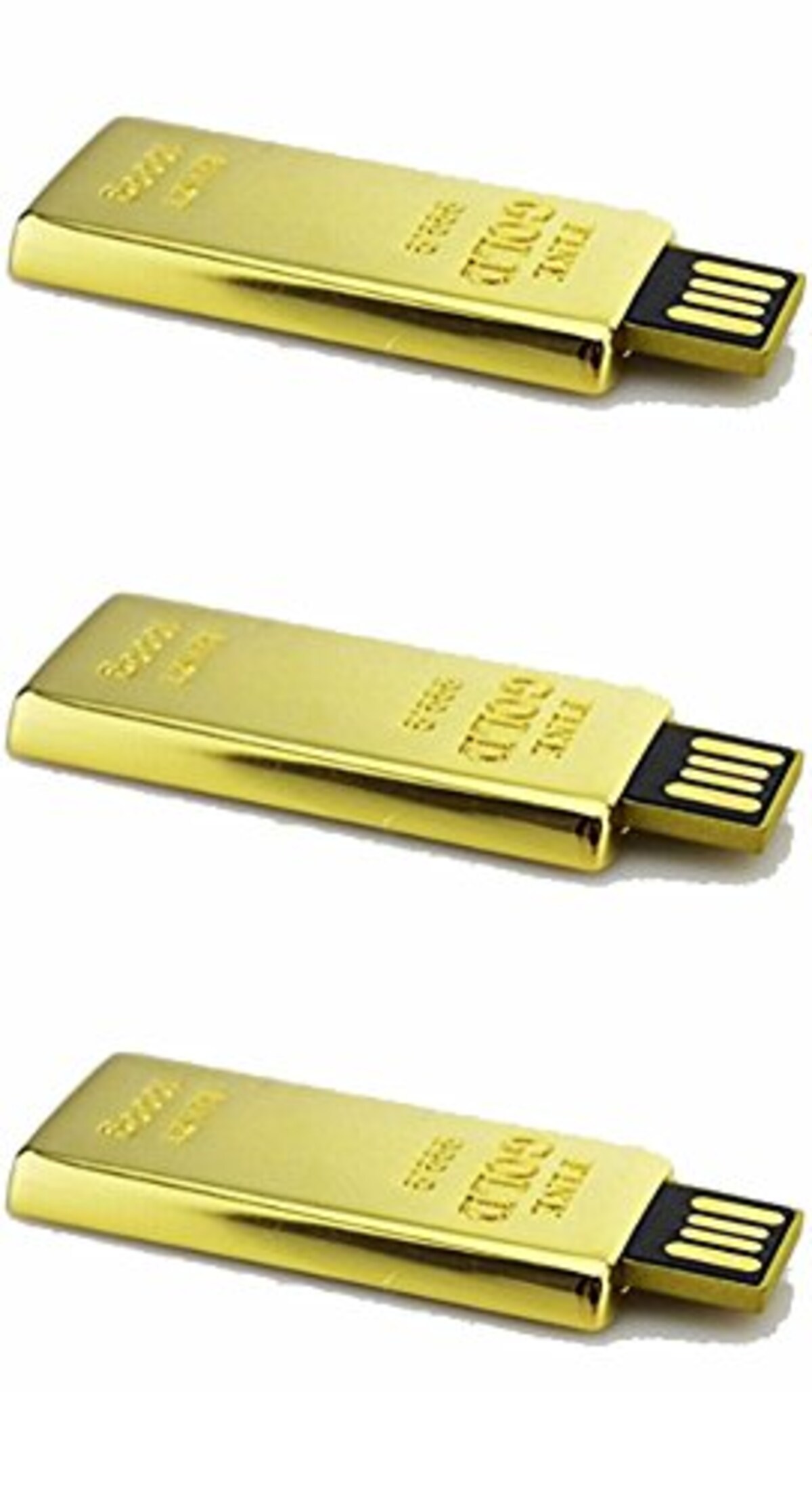 金条USBフラッシュメモリ 64GB USB 3.0/2.0