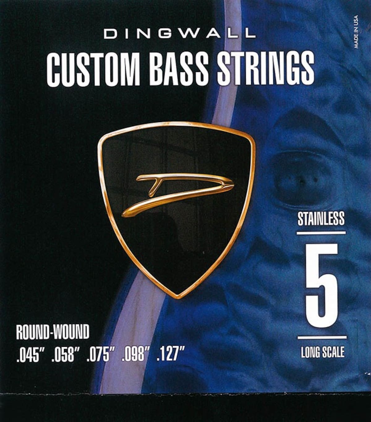 DINGWALL CUSTOM BASS STRINGS [STAINLESS 5ST] SET ROUND-WOUND .045-.127 
