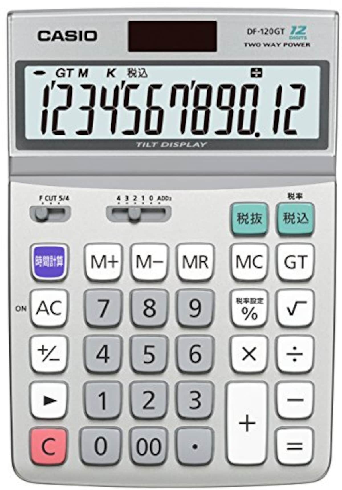 スタンダード電卓 時間・税計算 デスクタイプ 12桁