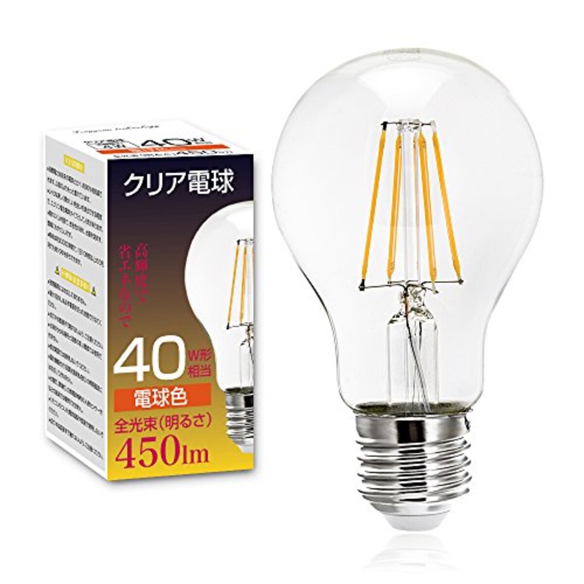 Tengyuan technology LEDクリア電球4W