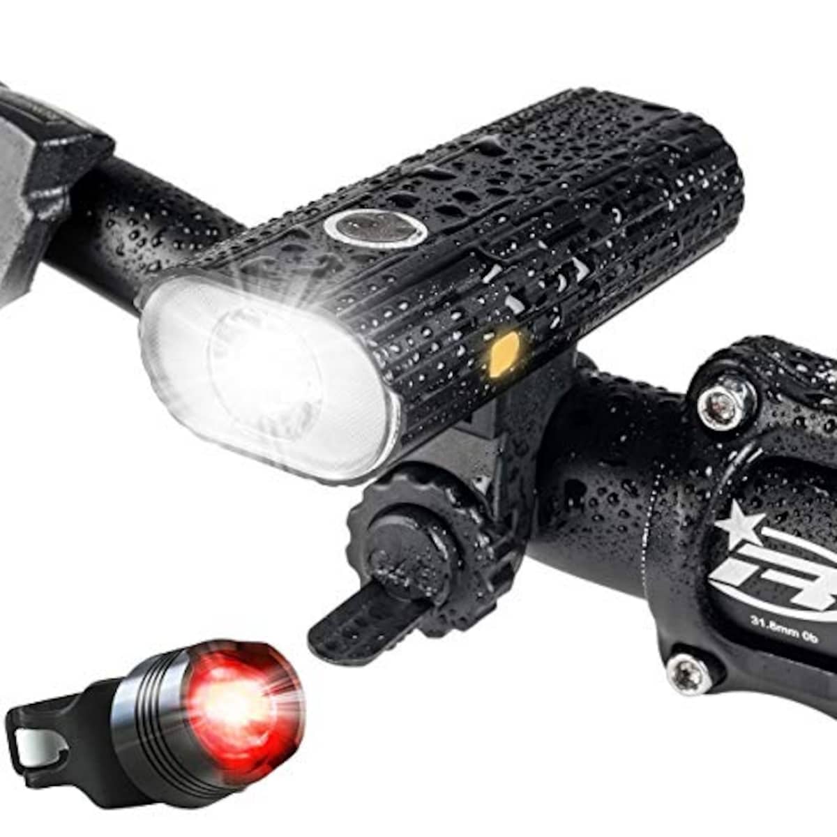 自転車用LEDライト テールライト付き