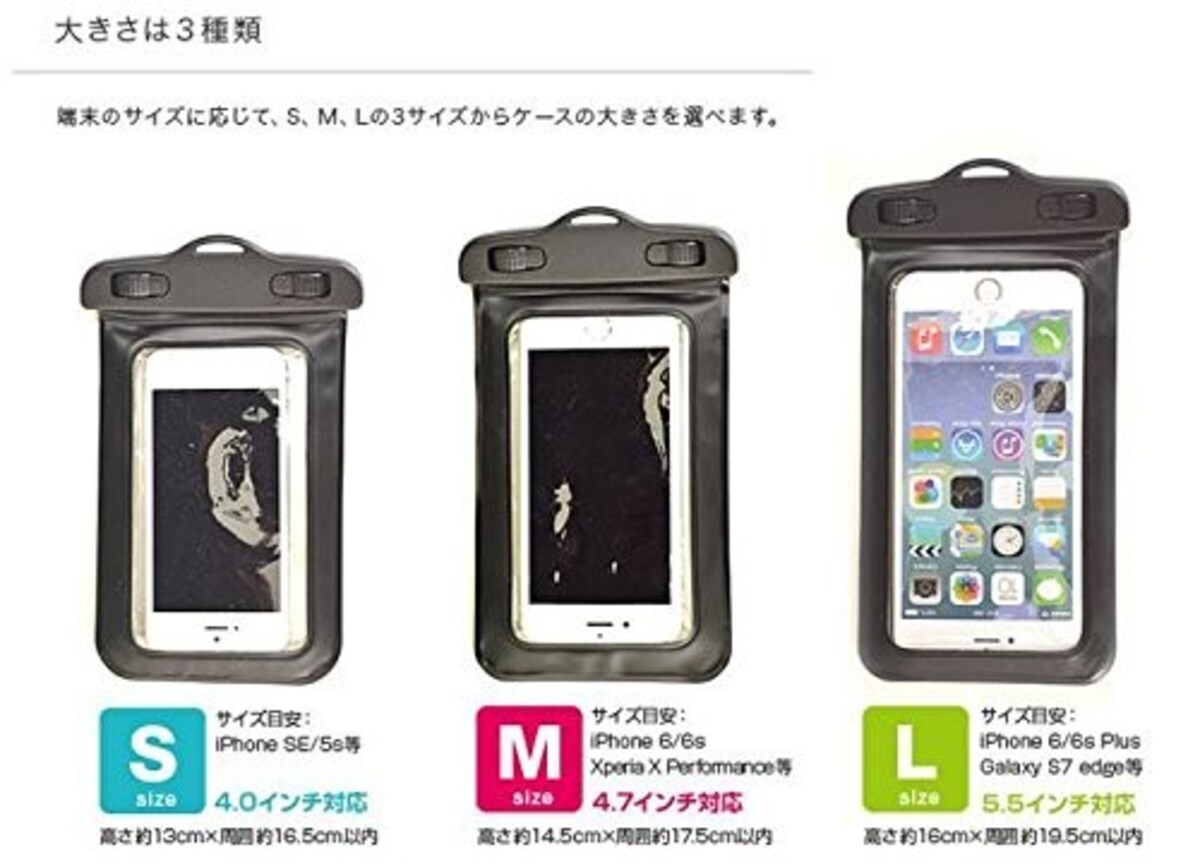  防水スマホケース画像3 