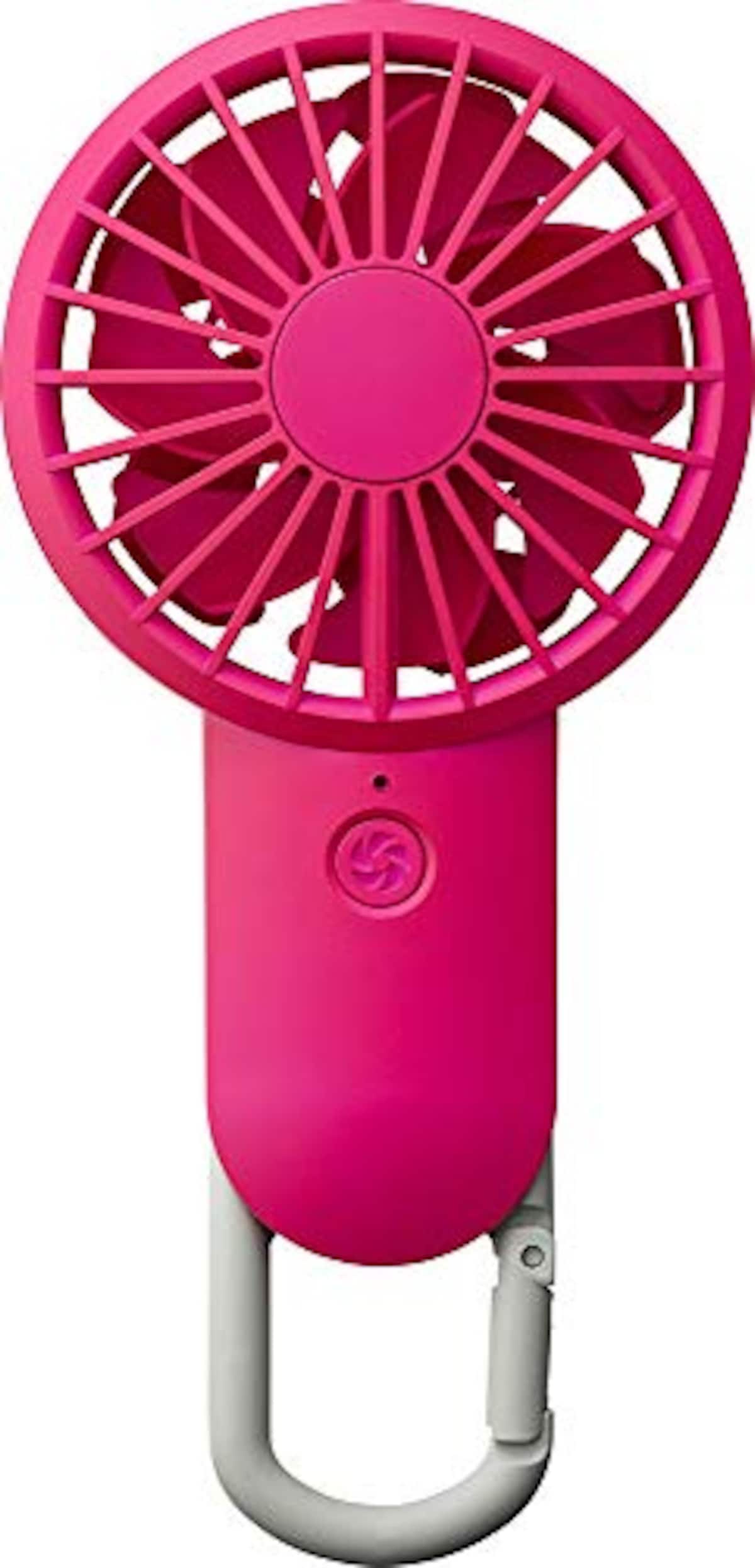 携帯扇風機 ピンク