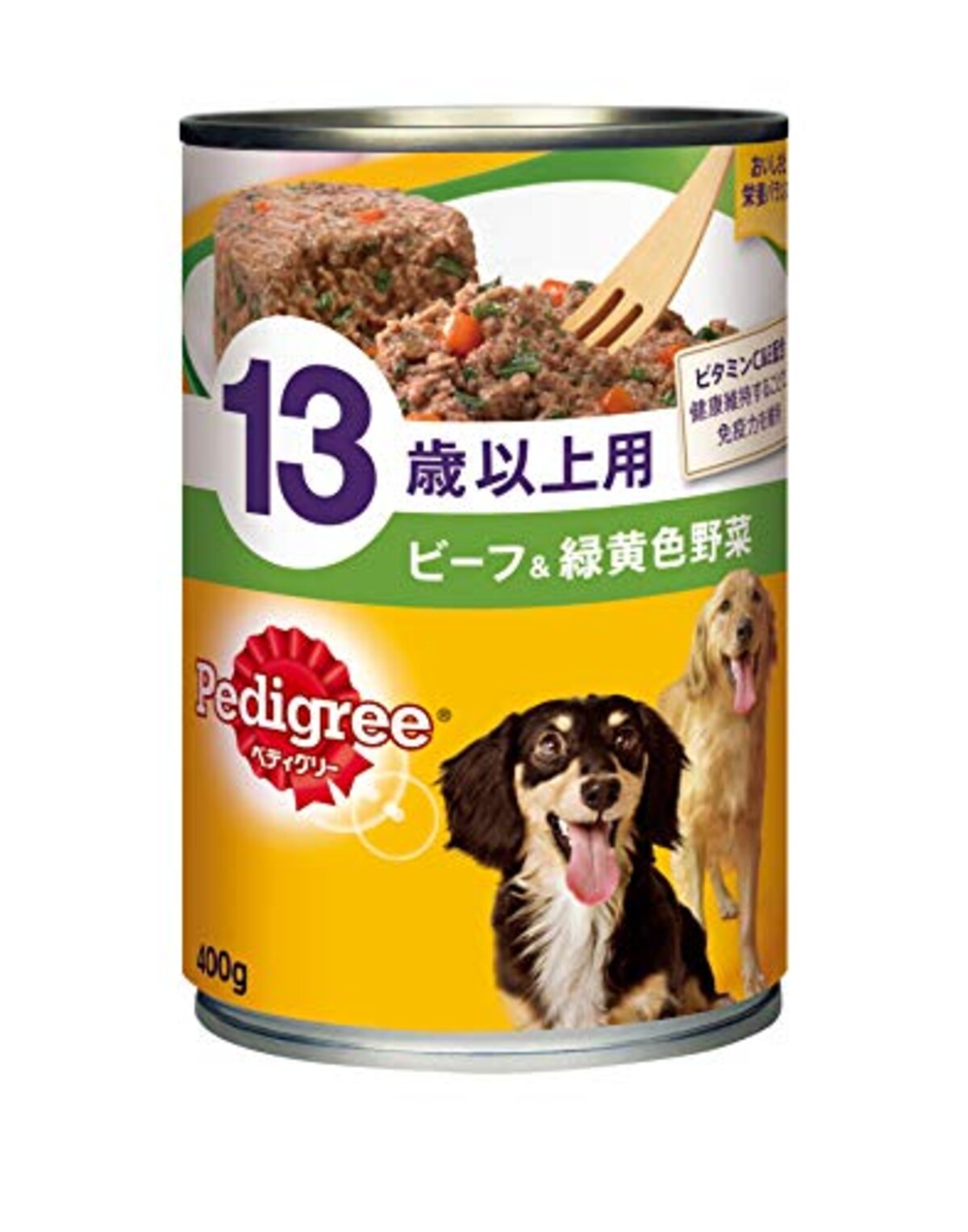 シニア犬 13歳以上用 ビーフ&緑黄色野菜 400g×24缶