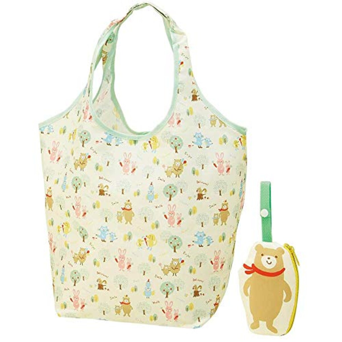 ポーチ付ショッピングバッグ