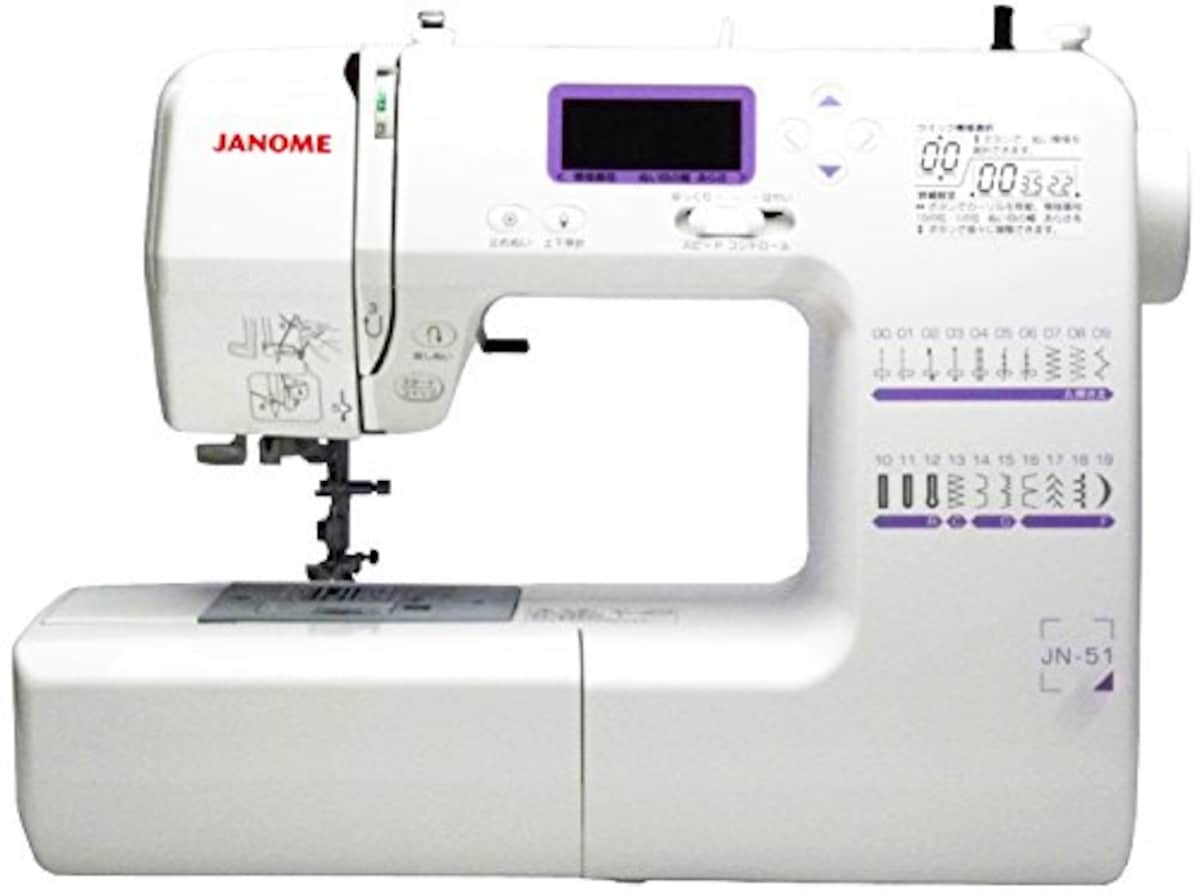 ジャノメのジャノメ(JANOME) コンピューターミシン JN-51 | 価格比較・レビュー評価 - Best One（ベストワン）