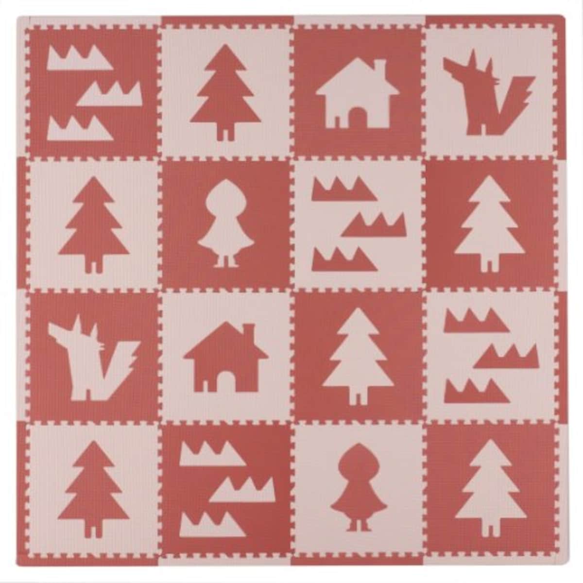 ジョイントマット フチ付 メルヘンマット あかずきん