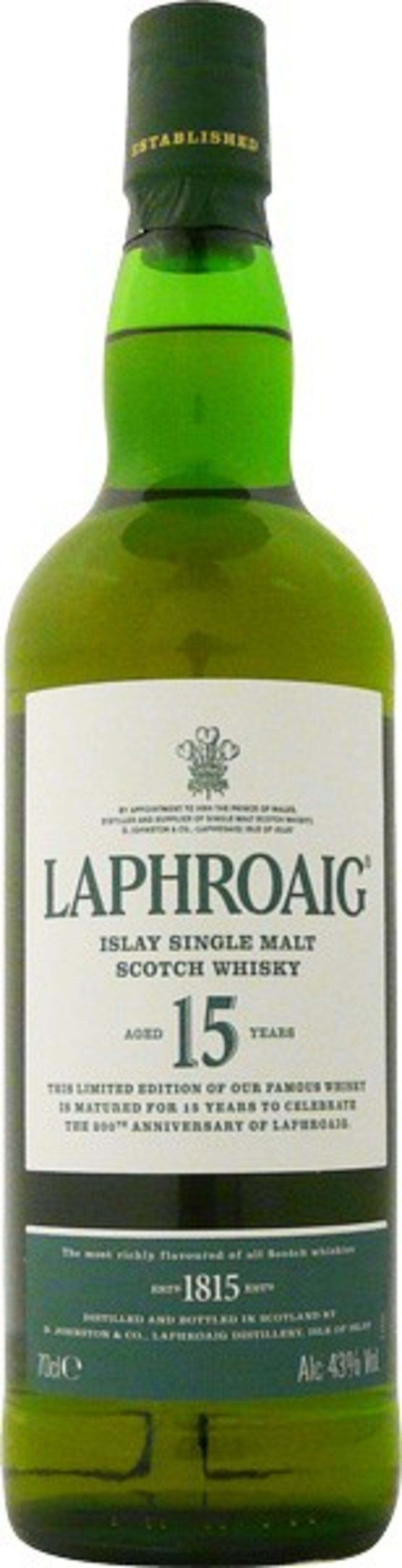 LAPHROAIG(ラフロイグ)のラフロイグ 15年 200周年記念ボトル | 価格比較・レビュー評価 - Best One（ベストワン）
