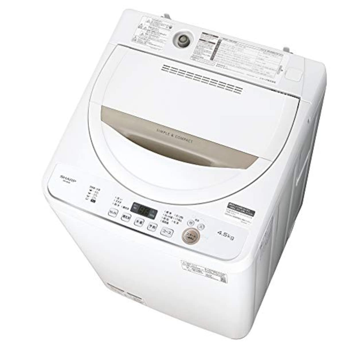全自動洗濯機 4.5kg 画像
