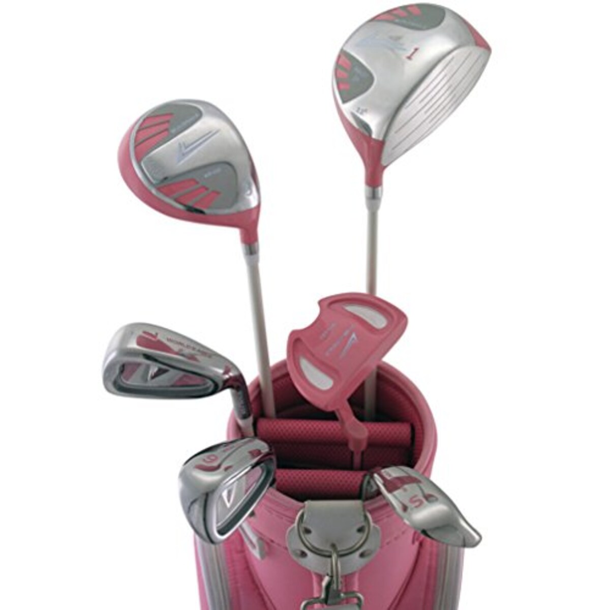  101 レディース ゴルフ ハーフセット 右用 ピンク画像