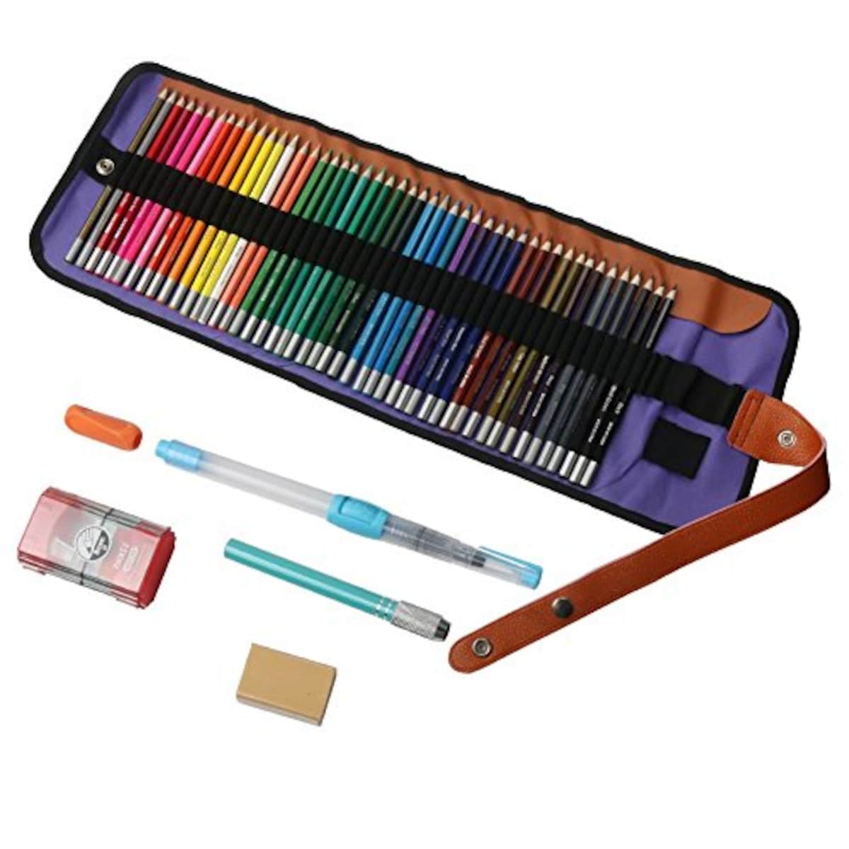 48色水彩色鉛筆 水筆付き