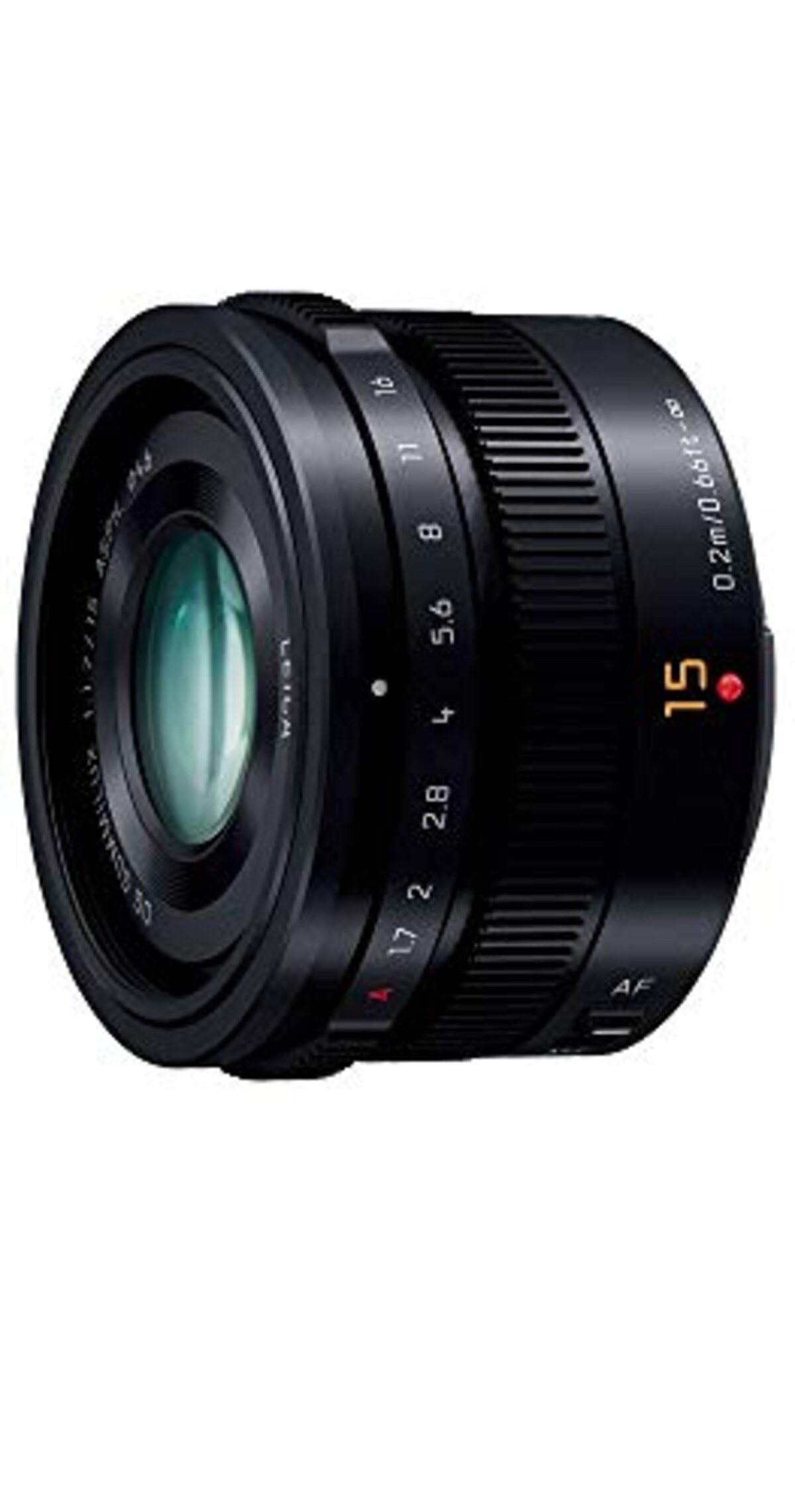  単焦点 広角レンズ マイクロフォーサーズ用 ライカ DG SUMMILUX 15mm/F1.7 ASPH. ブラック H-X015-K画像2 
