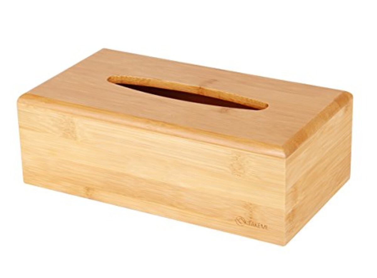 竹製ティッシュボックス画像