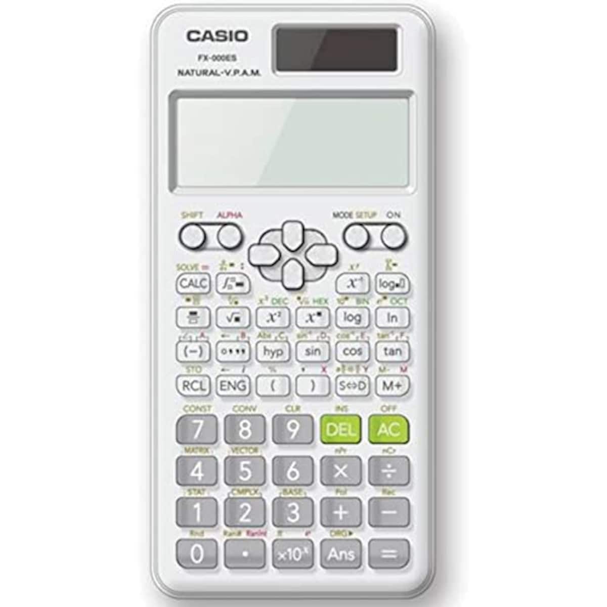 White Advanced Scientific Calculator with Natural Display