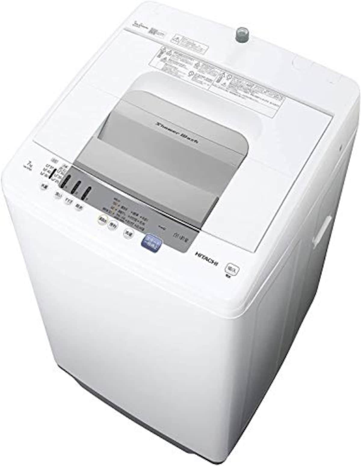 全自動洗濯機 7kg ピュアホワイト 白い約束画像