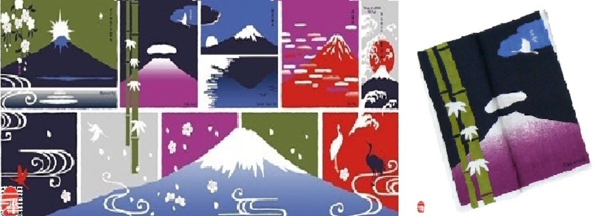 Tenugui Storybook: Mount Fuji