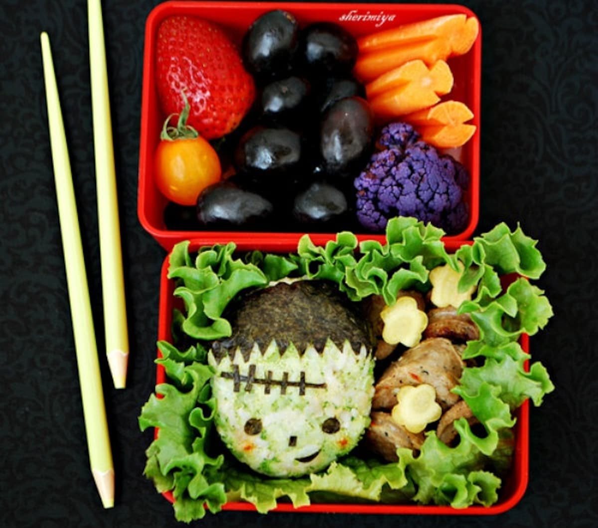 3. Frankenstein's Monster Bento