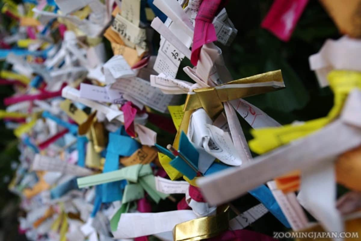 1. Buy an 'Omikuji' Fortune-Telling Paper