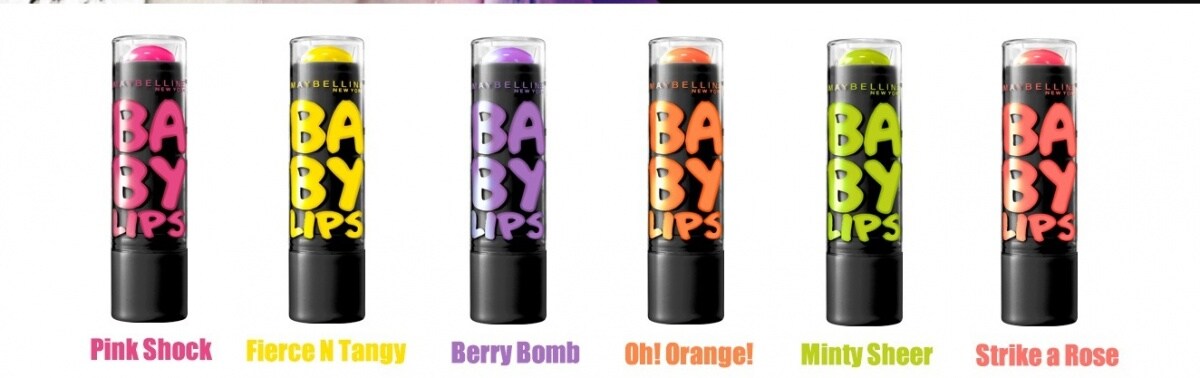 2 . Maybelline BABY LIPS Electro 螢彩修護潤唇膏