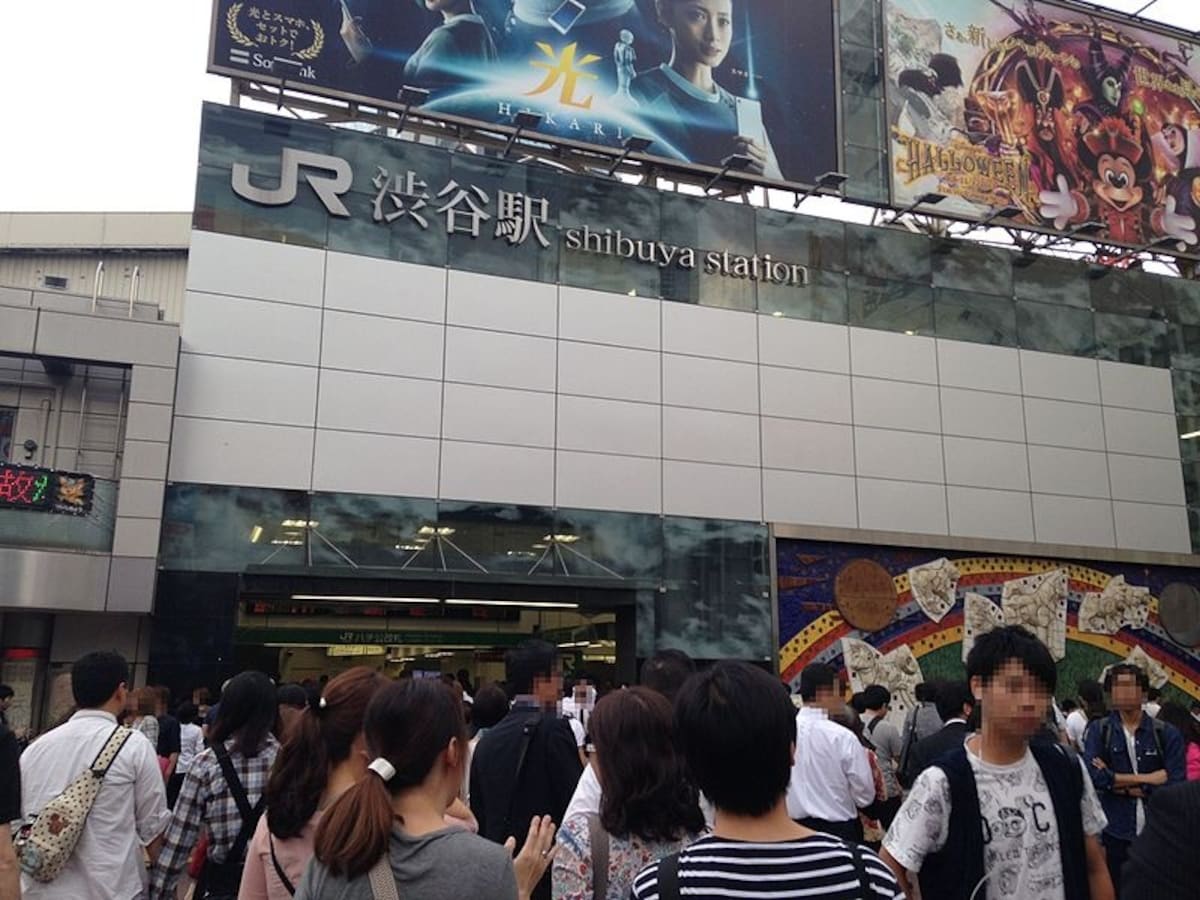 2. Shibuya Station (Tokyo) — Approx. 1.09 billion people/year