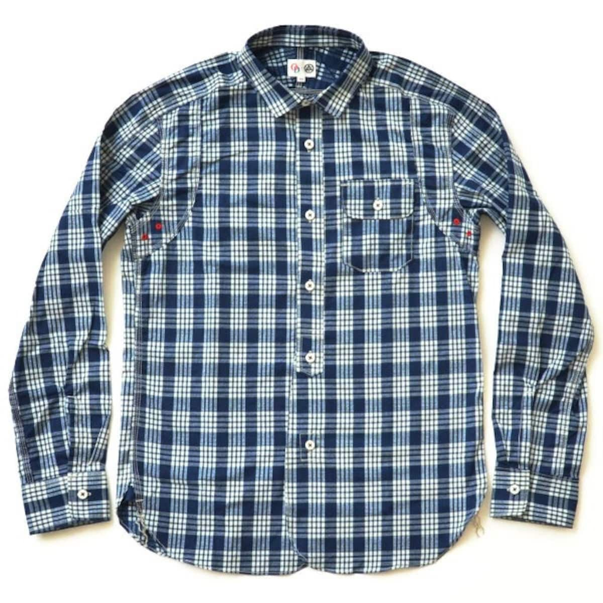 3. OD+MJ Indigo Check Selvedge Shirt