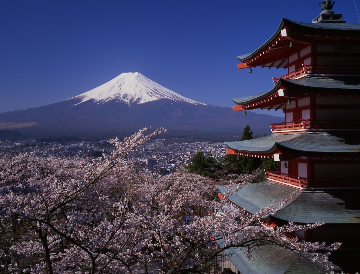 富士山浅间神社图片